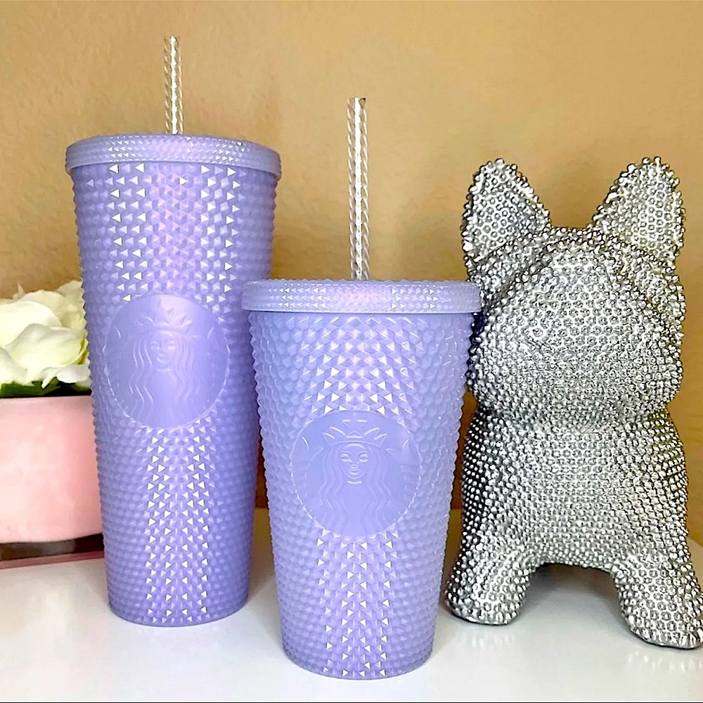🤍💎NEW Starbucks studded lilac Icy tumbler cup set - Picture 8 of 8